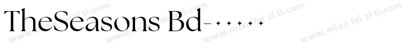 TheSeasons Bd字体转换